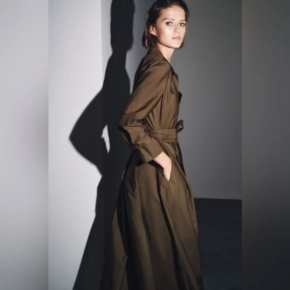 ZW COLLECTION POPLIN SHIRT DRESS - Picture 5 of 10